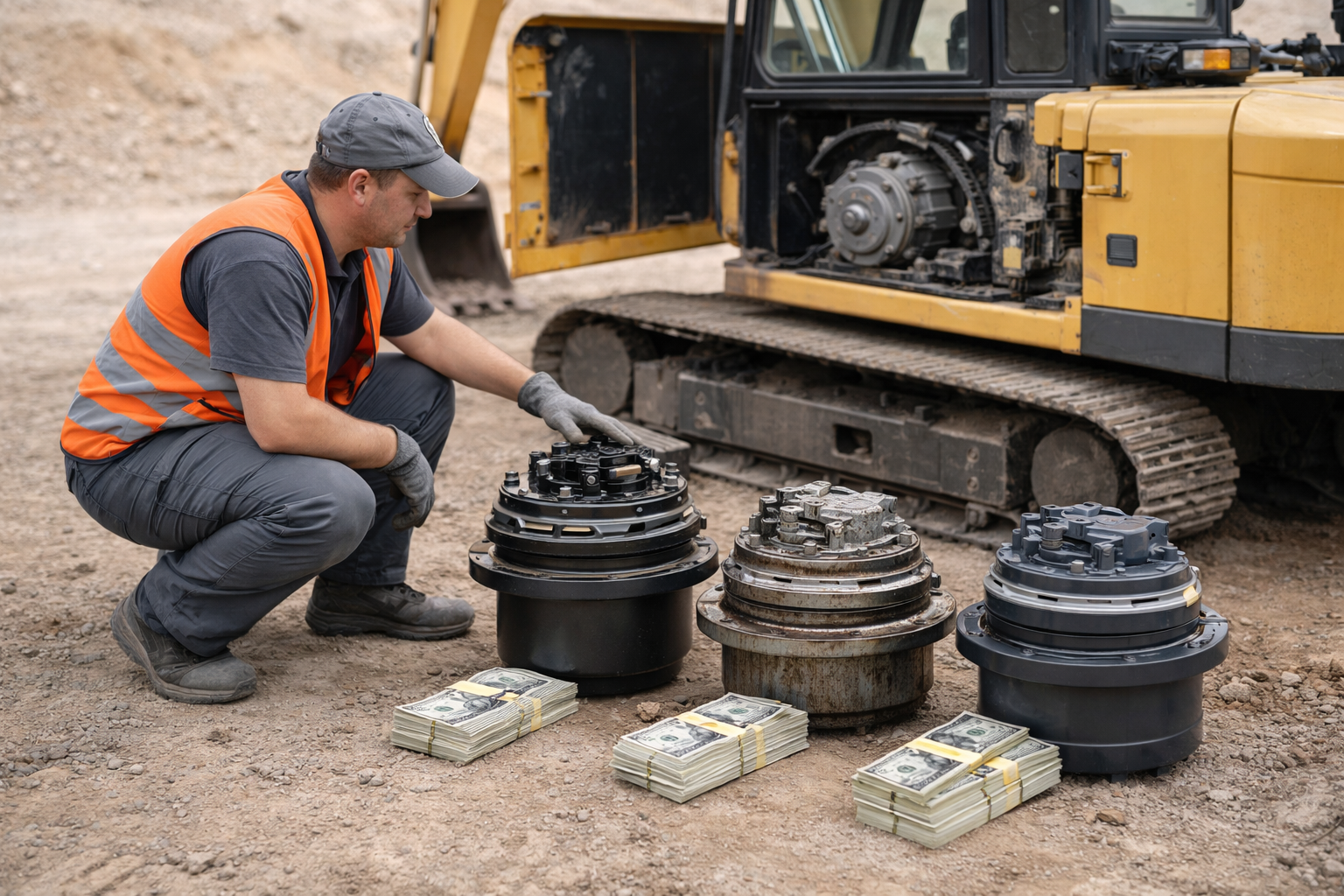 Final drive motor replacement cost comparison